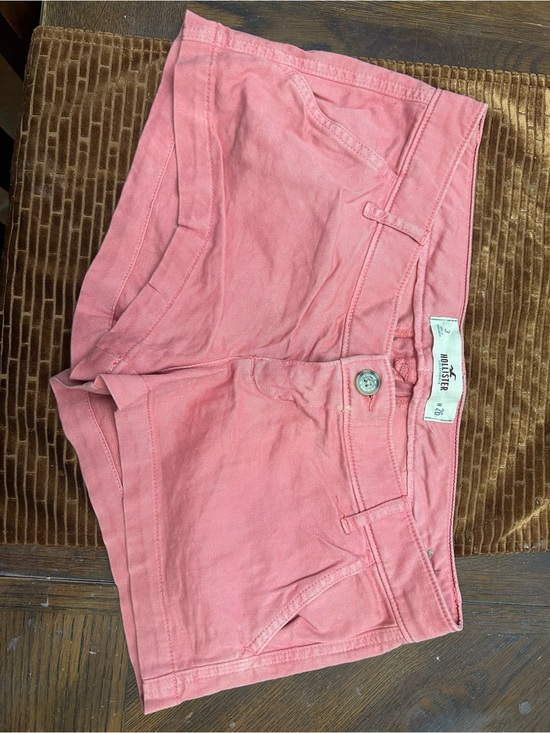 Hollister Pants - Hollister Pink Cotton Blend Low-Rise Shorts